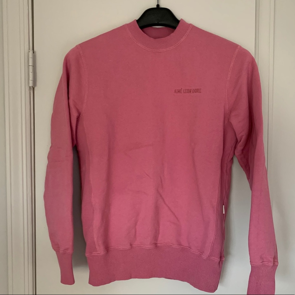 Aime Leon Dore uniform sweatshirt rose pink XS